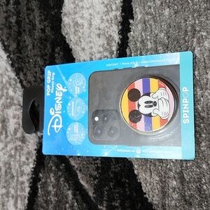 DISNEY SPINPOP PHONE GRIP MICKEY MOUSE STRIPES KICKSTAND